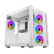 Ant Esports Crystal ARGB White Cabinet